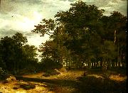 Jacob van Ruisdael den stora skogen oil painting on canvas